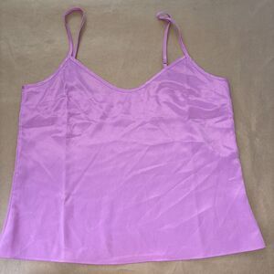 Pink Camisole Top Women’s Barbie Y2K size large preppy dressy